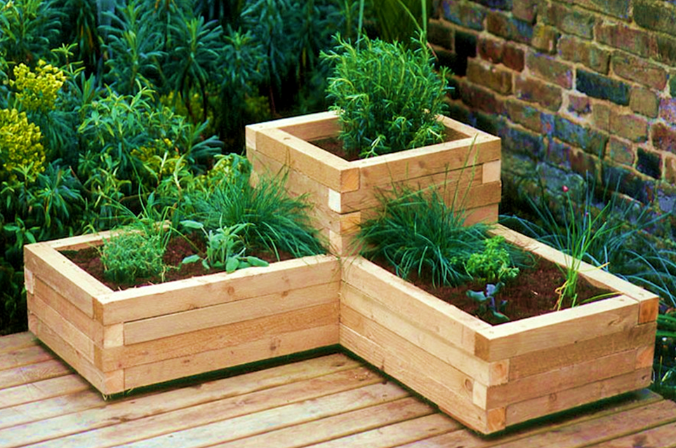 Wooden Pots for Container Gardening